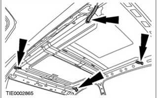 Рамка люка крыши — снятие и установка Ford Focus 1