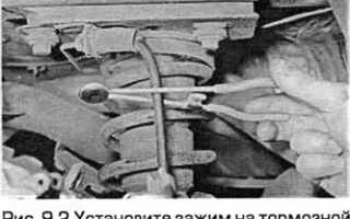 Снятие, ремонт и установка суппорта заднего тормоза Ford Mondeo 1, 2