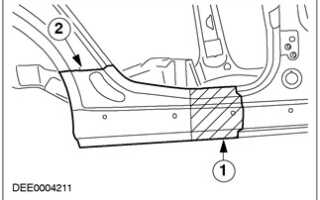Задняя секция панели нижней обвязки (5-дверный) Ford Focus 1
