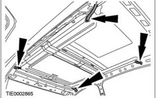 Люк крыши — снятие и установка Ford Focus 1