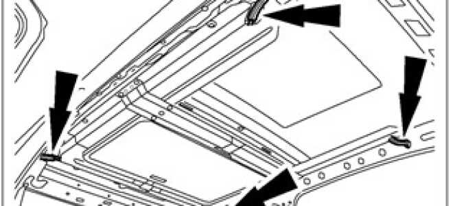 Люк крыши — снятие и установка Ford Focus 1